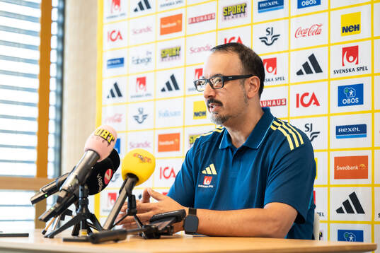 Medical doctor Houman Ebrahim of the Swedish women’s