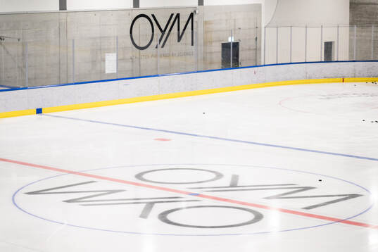 An ice rink seen at a walk around at OYM the base camp of