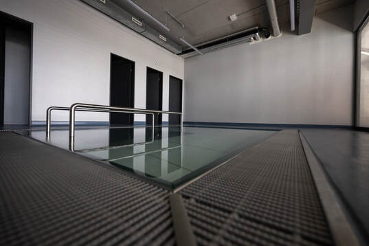 A pool seen at a walk around at OYM the base camp of the