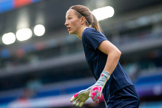 Goalkeeper Cecilie Fiskerstrand of the Norwegian women's