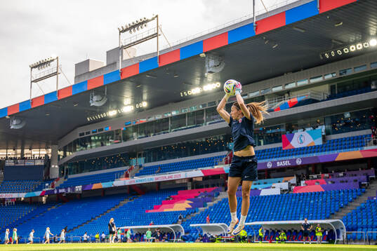 Goalkeeper Cecilie Fiskerstrand of the Norwegian women's