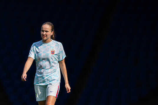 Guro Reiten of the Norwegian women's national football team