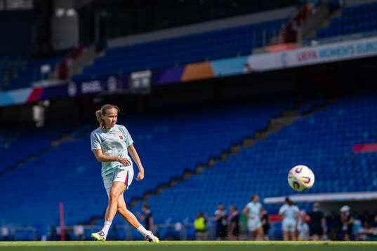 Guro Reiten of the Norwegian women's national football team