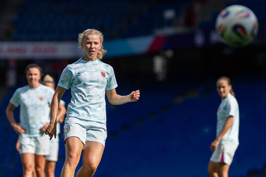 Justine Kielland of the Norwegian women's national football