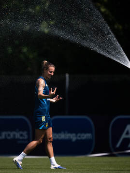 Nathalie Björn of the Swedish women's national football