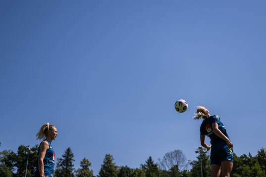 Rebecka Blomqvist and Hanna Lundkvist of the Swedish