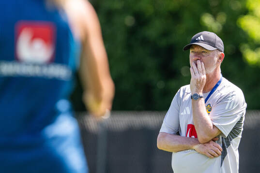Head coach Peter Gerhardsson of the Swedish women's