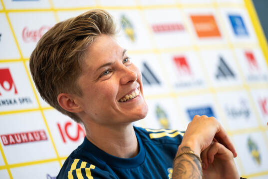 Lina Hurtig of the Swedish women's national football team