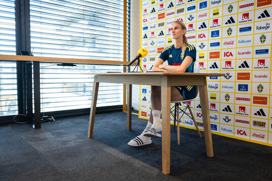 Sofia Jakobsson of the Swedish women's national football