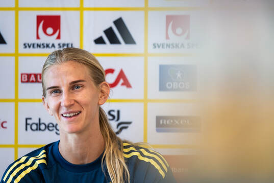 Sofia Jakobsson of the Swedish women's national football