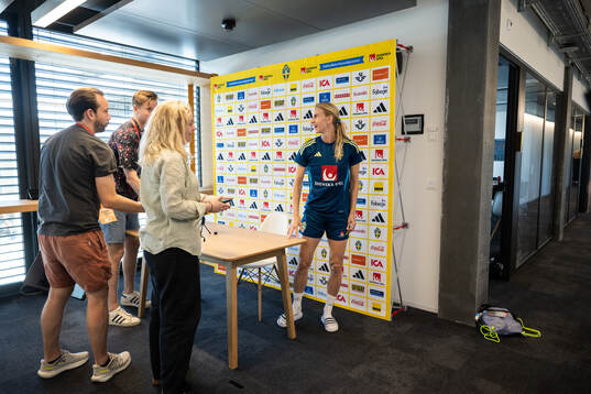 Sofia Jakobsson of the Swedish women's national football