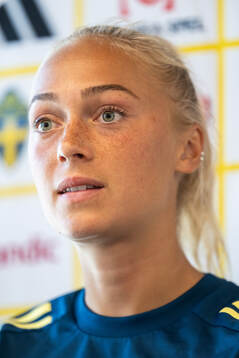 Hanna Bennison of the Swedish women's national football