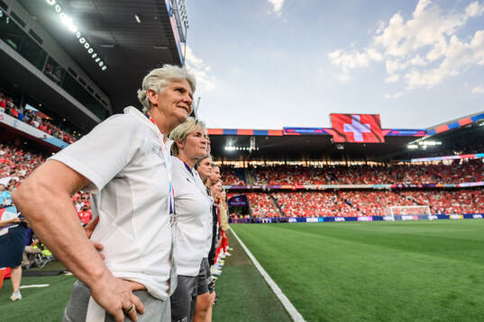 Head coach Pia Sundhage of Switzerland