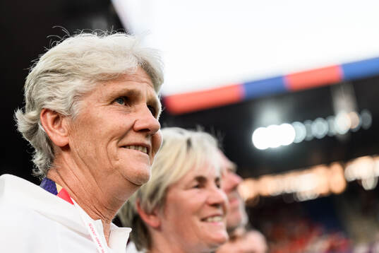 Head coach Pia Sundhage of Switzerland