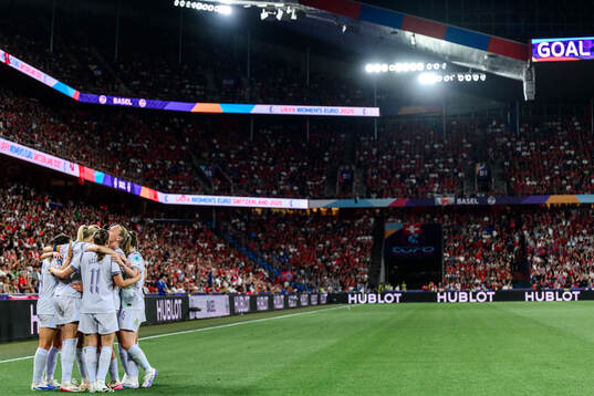Ada Hegerberg of Norway celebrates scoring 1-1
