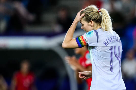 Ada Hegerberg of Norway looks dejected