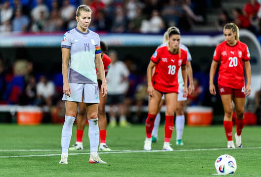 Ada Hegerberg of Norway with a penalty shoot