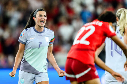 Ingrid Syrstad Engen of Norway celebrates