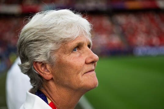Head coach Pia Sundhage of Switzerland