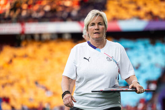 Assistant coach Lillie Persson of Switzerland