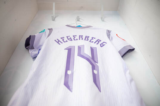 The kit of Ada Hegerberg of Norway in the dressing room