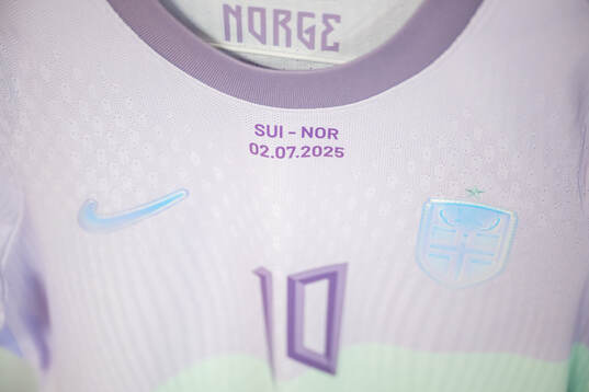 The kit of Caroline Graham Hansen of Norway in the dressing