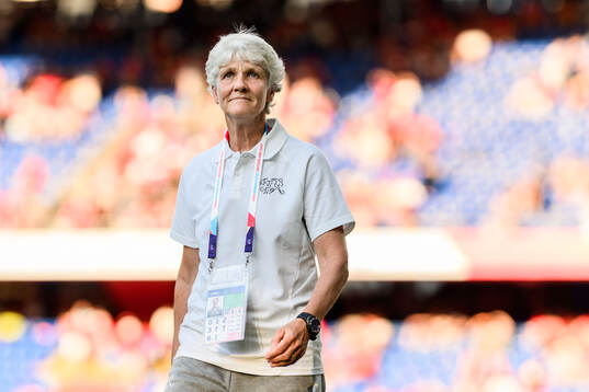 Head coach Pia Sundhage of Switzerland