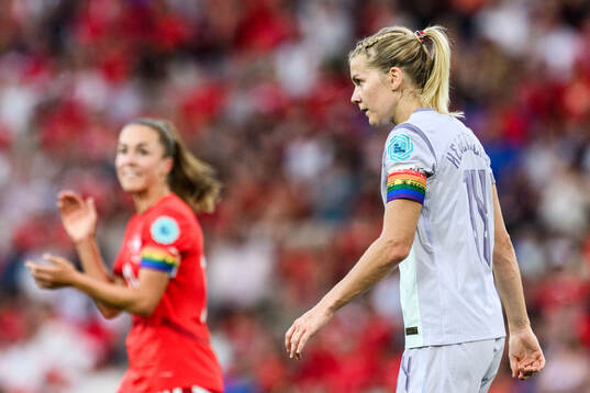 Ada Hegerberg of Norway looks dejected