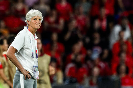 Head coach Pia Sundhage of Switzerland