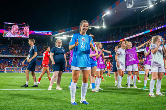 Tuva Hansen of Norway celebrates