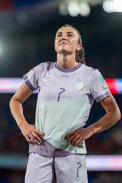 Ingrid Syrstad Engen of Norway celebrates