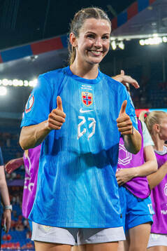 Tuva Hansen of Norway celebrates