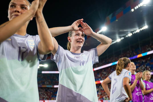 Elisabeth Terland of Norway celebrates