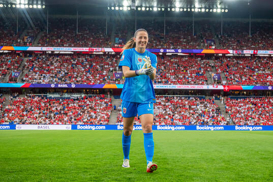 Goalkeeper Cecilie Fiskerstrand of Norway