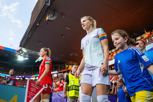 Ada Hegerberg of Norway enters the pitch