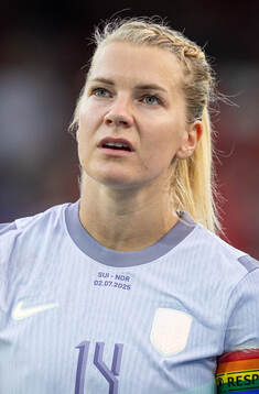 Ada Hegerberg of Norway line up