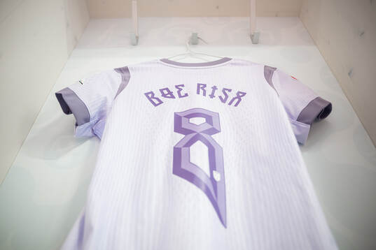The kit of Vilde Bøe Risa of Norway in the dressing room
