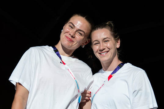 Marthine Østenstad and Elisabeth Terland of Norway
