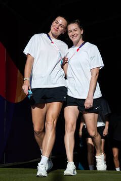 Marthine Østenstad and Elisabeth Terland of Norway