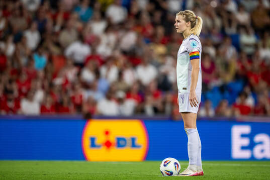 Ada Hegerberg of Norway prepares to take a penalty kick