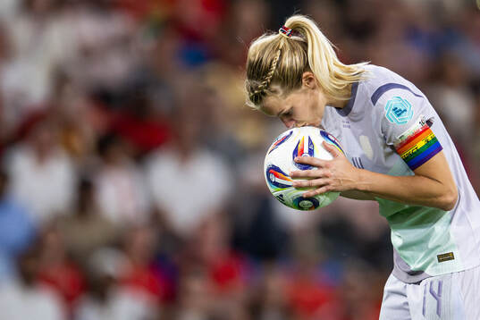 Ada Hegerberg of Norway prepares to take a penalty kick