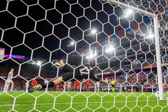 Ada Hegerberg of Norway misses a penalty kick against