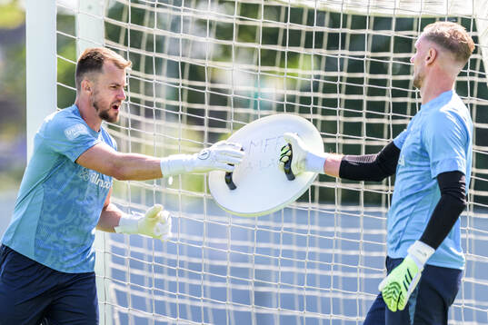 Målvakt Ricardo Friedrich och målvakt Robin Olsen