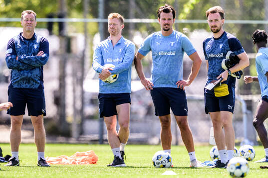 Sportchef Daniel Andersson, Anders Christiansen och Stefano
