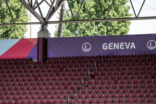 View of the stands at Stade de Geneve