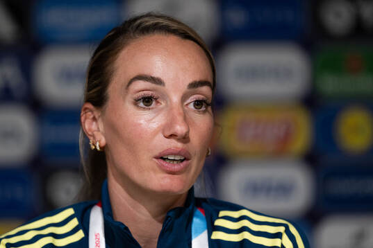 Bläddra bland fler bilder av UEFA Women's Euro 2025, day 2, Sweden, Press conference