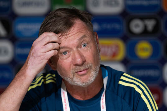 Head coach Peter Gerhardsson of the Swedish women's