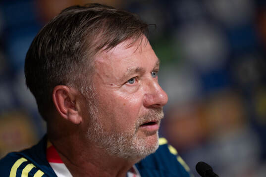 Head coach Peter Gerhardsson of the Swedish women's