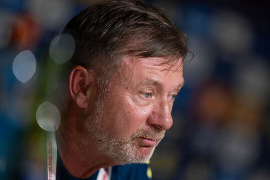 Head coach Peter Gerhardsson of the Swedish women's