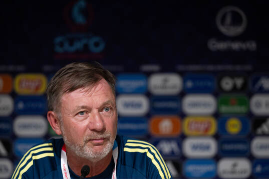 Head coach Peter Gerhardsson of the Swedish women's